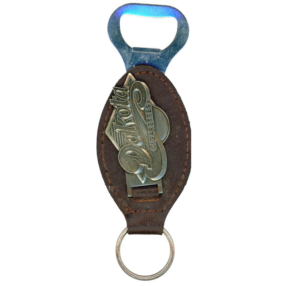 Vintage Bottle Opener Keychain from Dakota Cigarettes